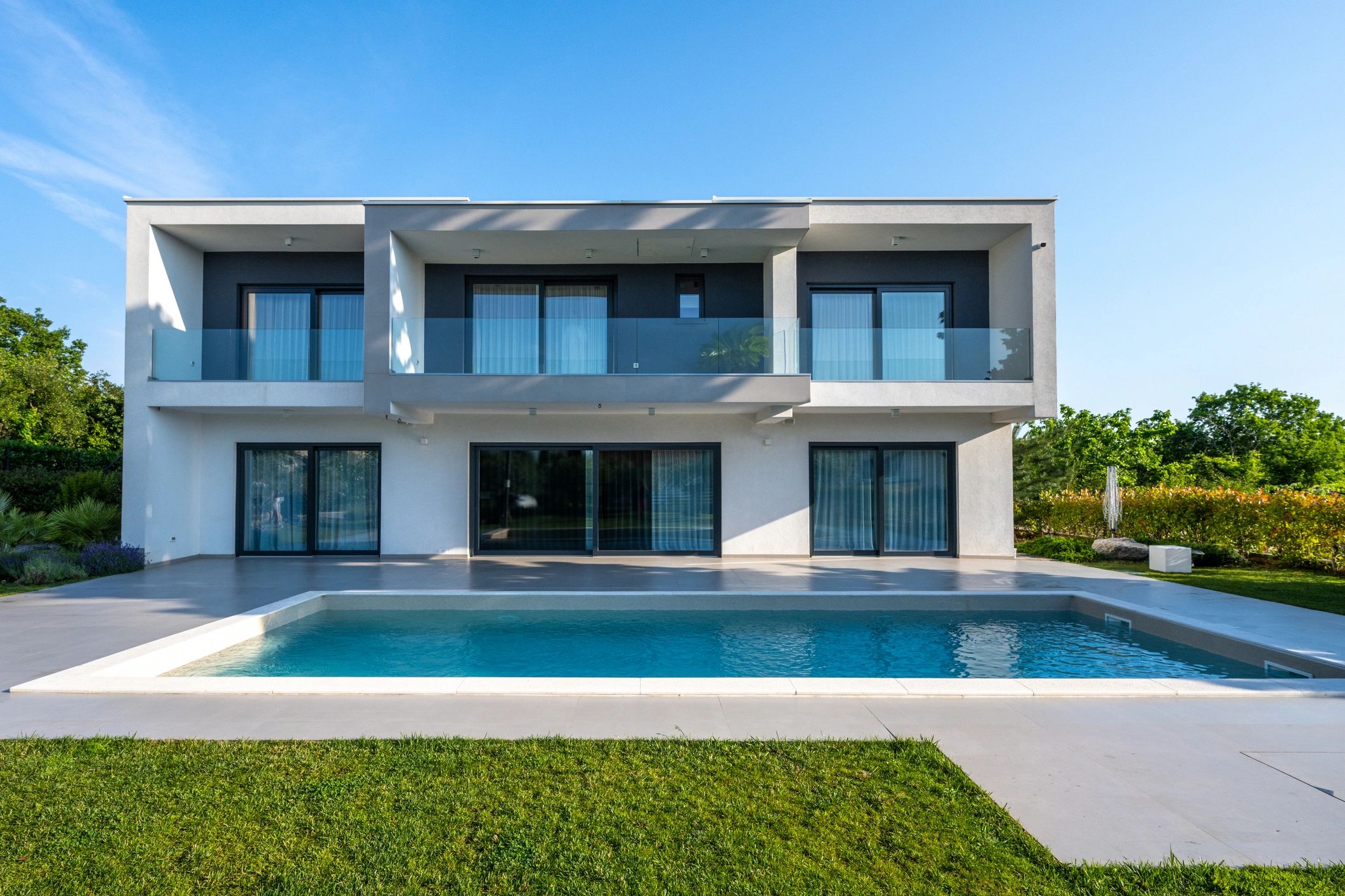 Modern home exterior representing residential privacy.